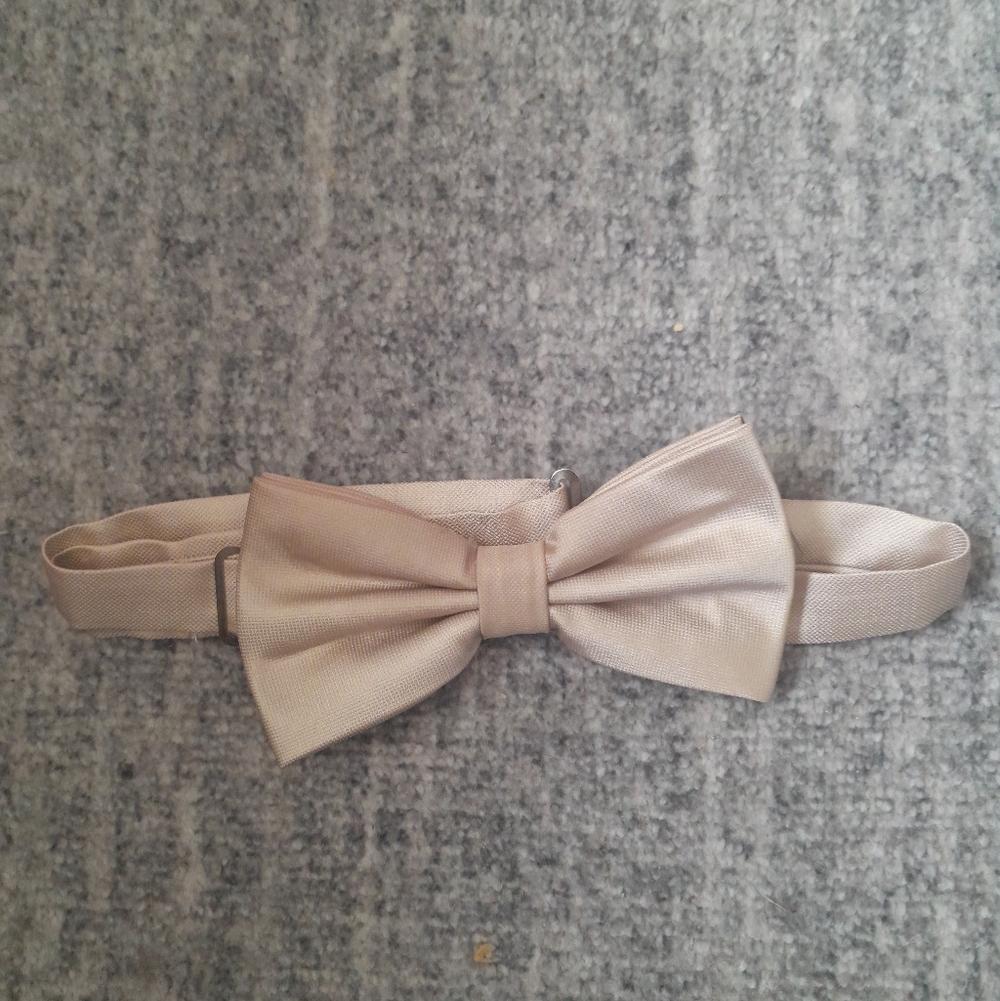 Silk Tan Bow Tie